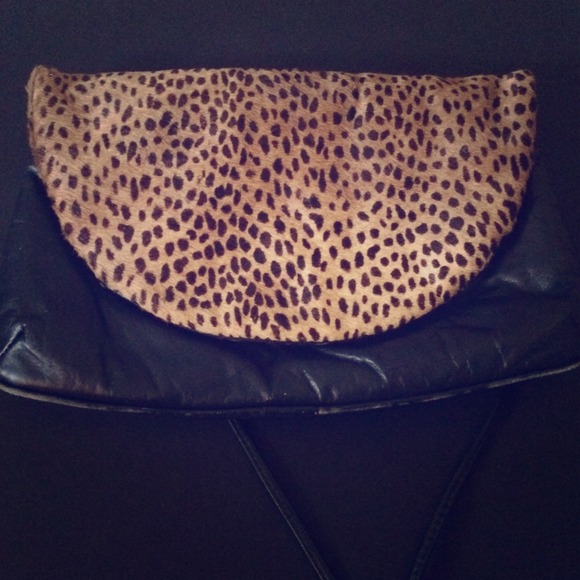 Vintage Leather Cheetah Purse