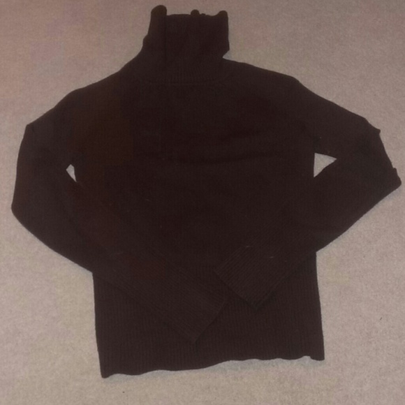 Brown turtle neck