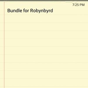 Bundle for robyn