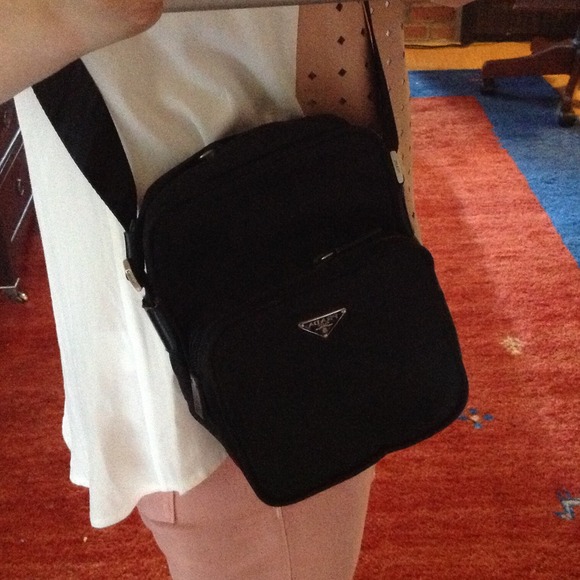 Authentic Prada cross-body bag excellent cond.