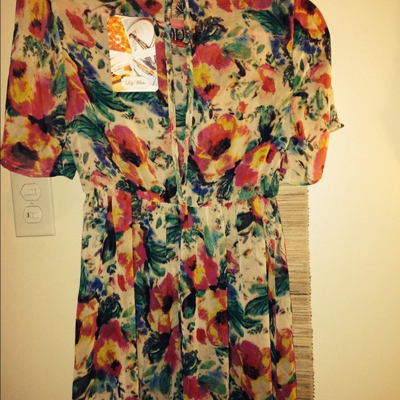 🌸 Lily White Translucent Blouse/Dress 🌸 NWT!👍👌 - Picture 3 of 4