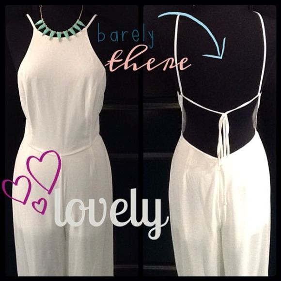 ⚠️SOLD Royal White Jumpsuit