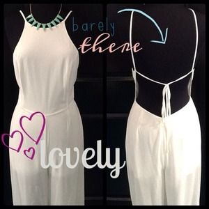 ⚠️SOLD Royal White Jumpsuit