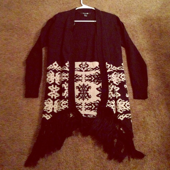 Knit kimono