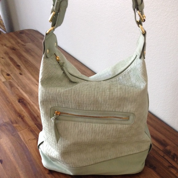 🎉HP🎉 ASOS Mint Weave Hobo - Picture 2 of 4