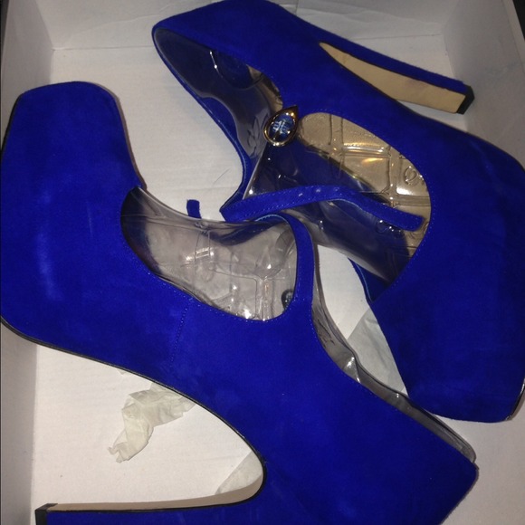Blue heels