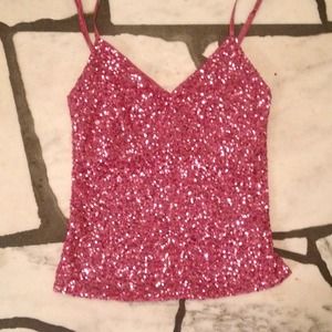 The Limited pink sequined top!
