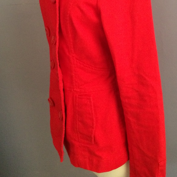 BUNDLED! 💛 divided • cherry red trench coat - Picture 4 of 4