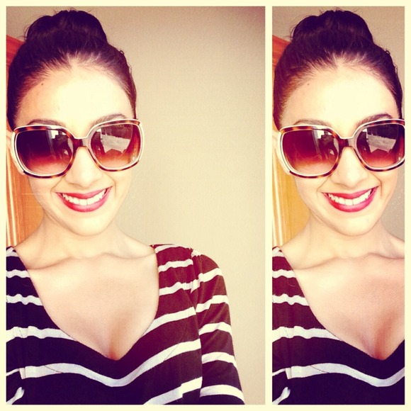 Brown Oversized Sunglasses