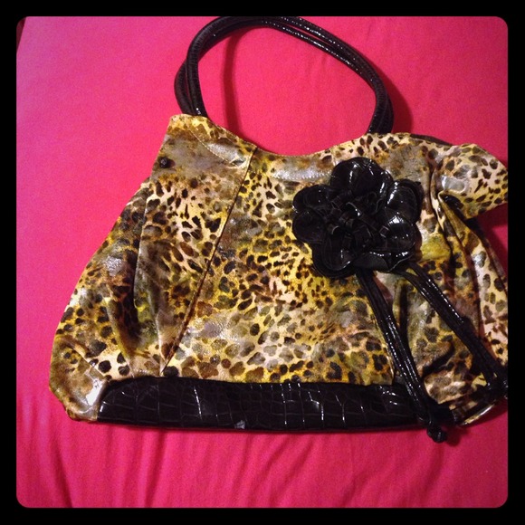 Cheetah print bag