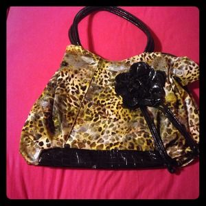 Cheetah print bag