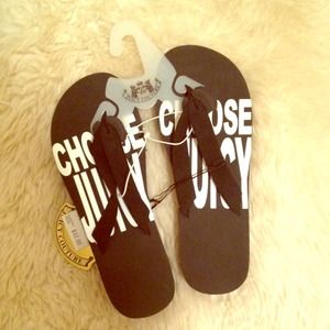 Juicy Couture Platform Flip Flops