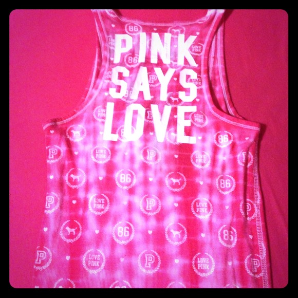 Pink tank top Victoria secret