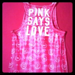 Pink tank top Victoria secret