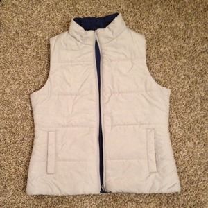 🌟Light gray and blue reversible vest M🌟