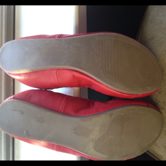 ::SOLD:: RUBY SLIPPERS Red Studded Ballet Flats - Picture 3 of 3