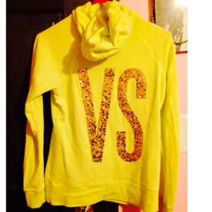 Neon yellow/green sweatshirt. Size small