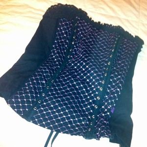 🔴BUNDLED🔴 Purple & black corset.💜