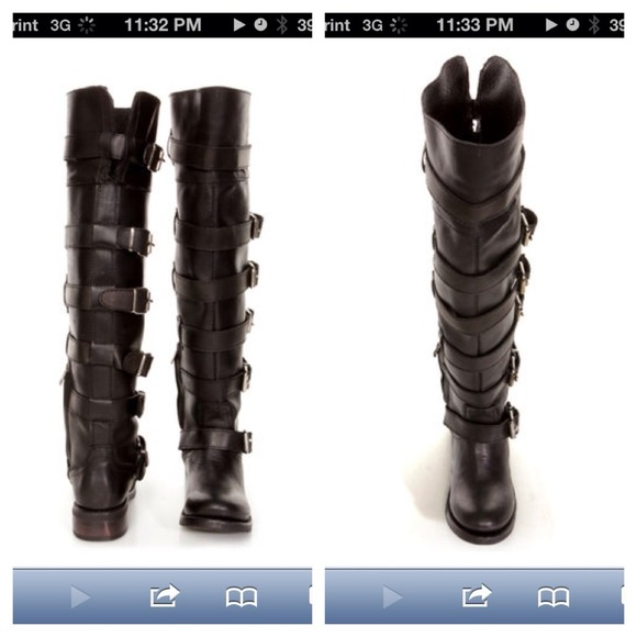 Zigi Girl Black Over-the-Knee Boots - Picture 4 of 6