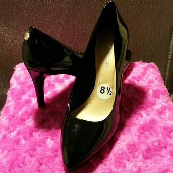 New BCBGenerations Black Patent Pumps