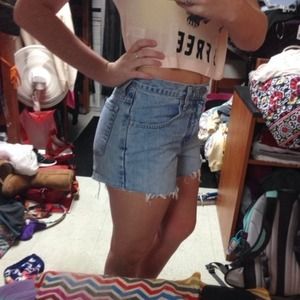 Cut off high waisted shorts size 4! :)