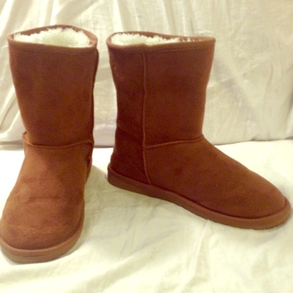 Fuzzy winter booties