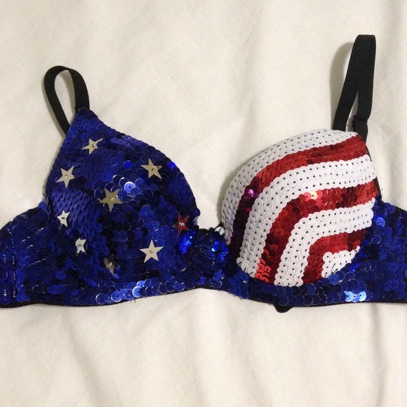 American Flag sequence Bra 🇺🇸
