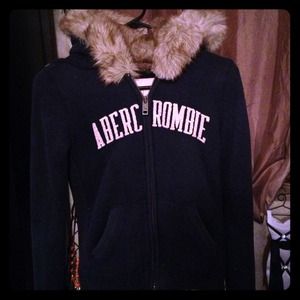 Abercrombie & Fitch fur hoodie