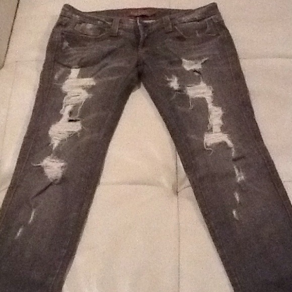 // SOLD // More Pics - Frankie B Distressed Jeans