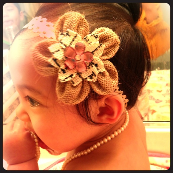 Headband vintage chic flower