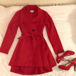 ✂️Red trench coat✂️