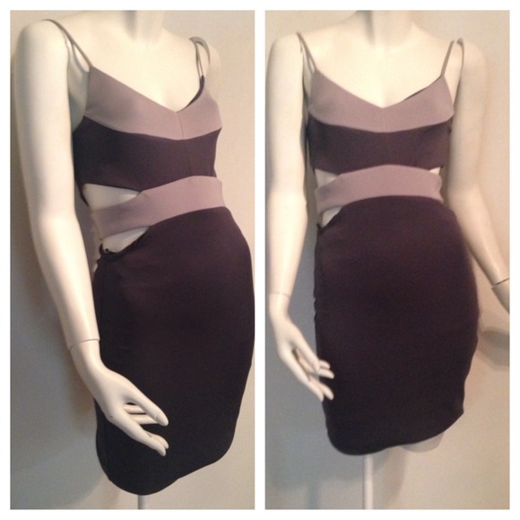 Michael Costello  Mini 2 toned cocktail dress
