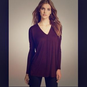 Vince Long sleeve double V Tee