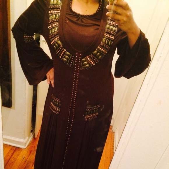 Designer FANCY KAFTAN ABAYA JALABAIYA - Picture 2 of 2