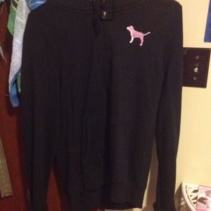PINK zip up sweater