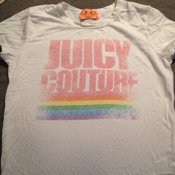 Juicy Couture white graphic t-shirt