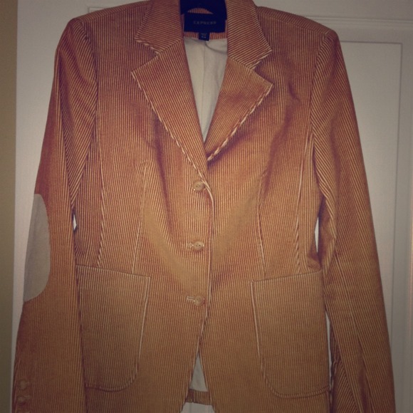 Express three button corduroy jacket