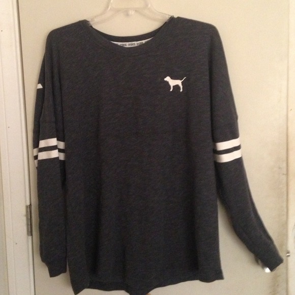 ❌ SOLD ❌ Victoria Secret Grey Varsity Crew