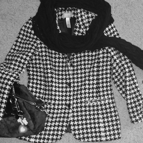Liz Claiborne Houndstooth Blazer Price Cut in Half