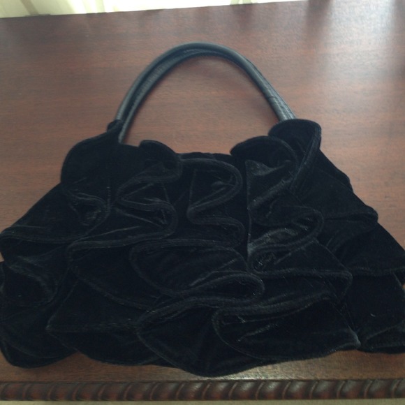 White House Black Market Velvet Purse
