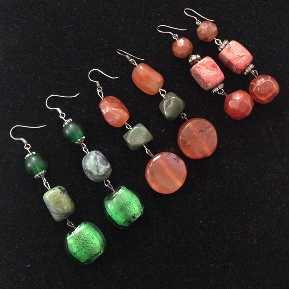 Bundle of real stone earrings - Picture 1 of 1