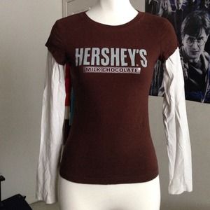 Hershey's milk chocolate long sleeve shirt