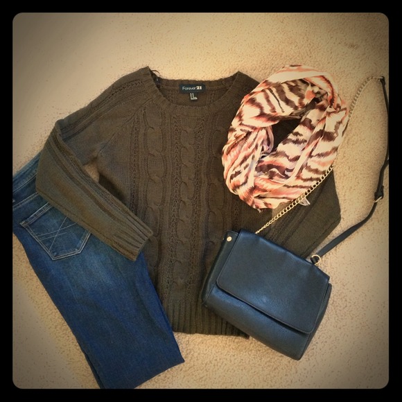 Dark green sweater