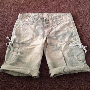 Camo cargo shorts
