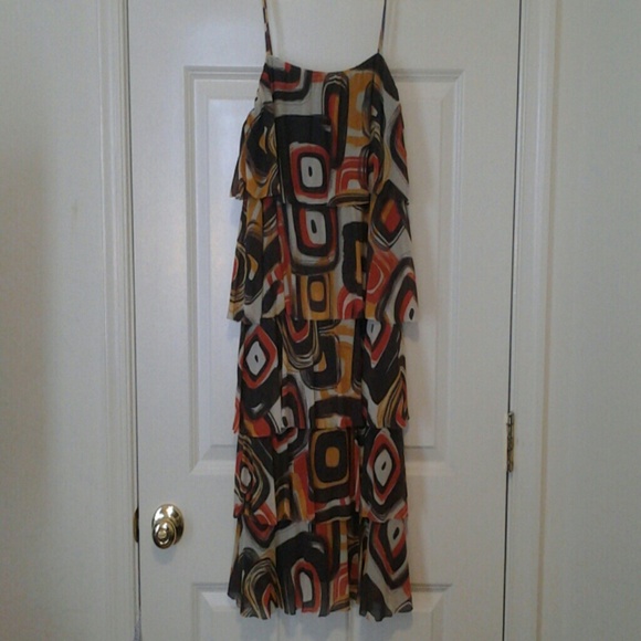 💰SOLD IN BUNDLE💰 - Strappy Brown party dress - Picture 1 of 3