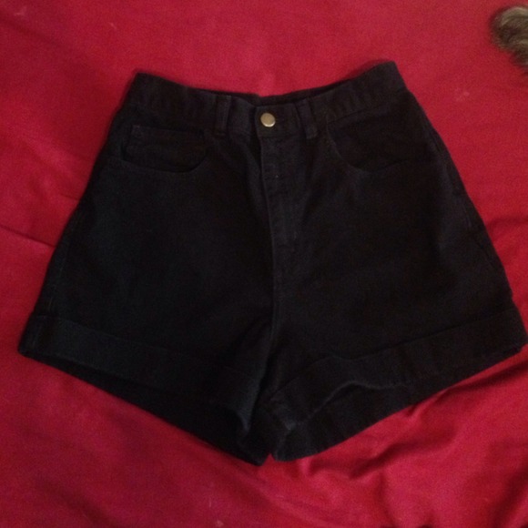 ✨TRADED✨ AA Black High Waisted Denim Shorts