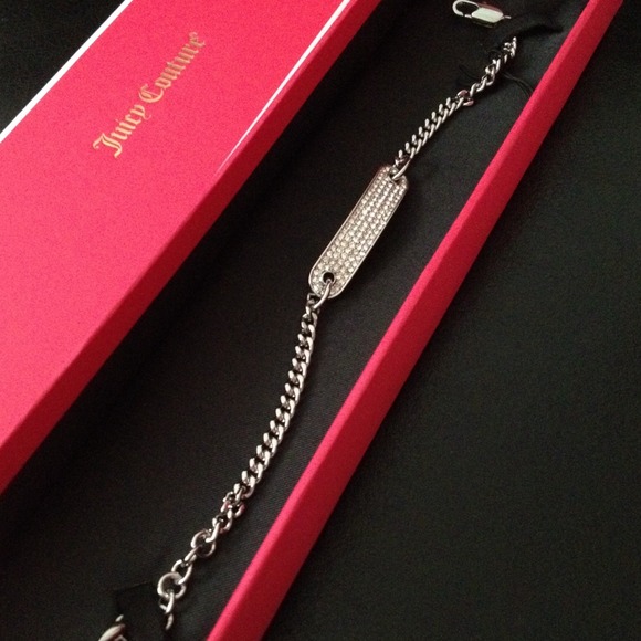 ❌SOLD❌🎉HP🎉Silver Juicy Couture ID bracelet - Picture 2 of 3