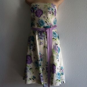 Short Flowered Summer Dress