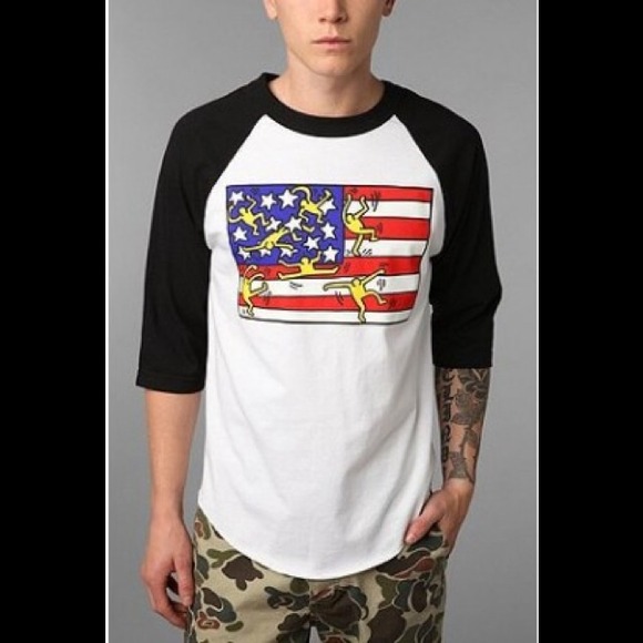 OBEY x KEITH HARING BASEBALL TEE