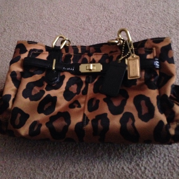 Coach authentic Leopard bag